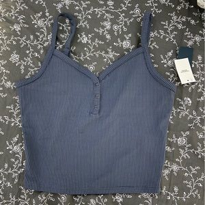 Hollister Ribbed Seamless Henley Cami